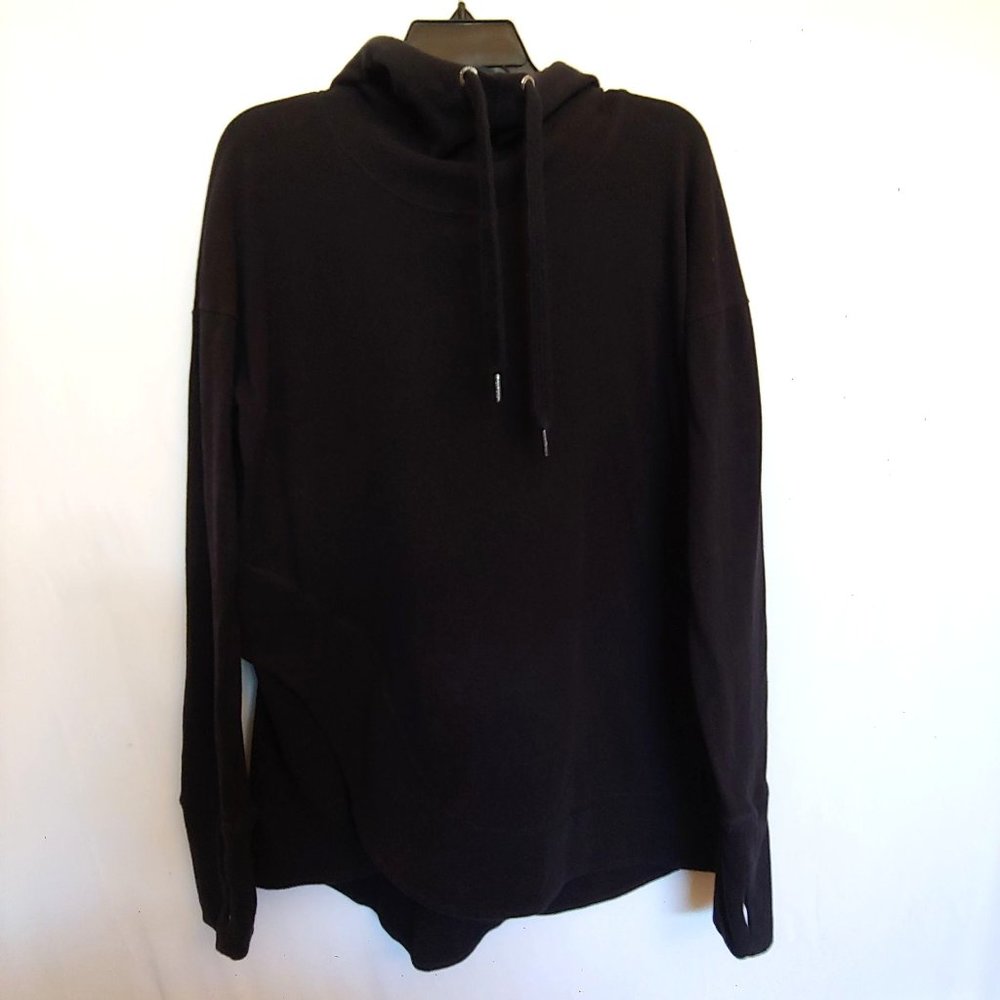 Sweaty Betty Black black long sleeve hoodie made in Italy Small